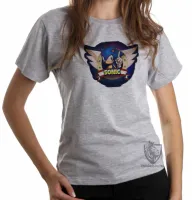 Baby look blusa Feminina Sonic jogo antigo - Foto 4