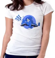 Baby look blusa Feminina undertale osso caveira game jogo android - Foto 3