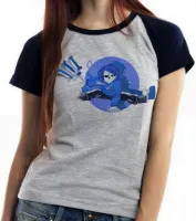 Baby look blusa Feminina undertale osso caveira game jogo android - Foto 6