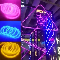 Mangueira Led neon Redonda 360° grau 100 metros - Foto 7