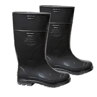 BOTA DE PVC PRETA C/ CANO LONGO - Foto 2