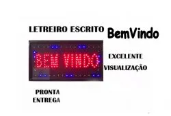 Letreiro De Led Placa De Sinalização Escrito Saída 110v