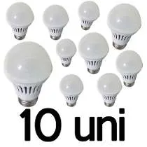 Kit 10 Lâmpada Led Bulbo 12 Watts    