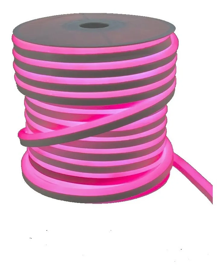 Mangueira Led Neon Flex  100 metros ROSA