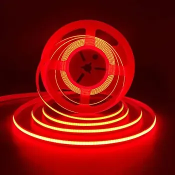 Fita LED COB VERMELHO 12v rolo 5 metros Imagem
