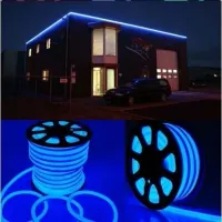 Mangueira Led Neon Flex  100 metros AZUL - Foto 4
