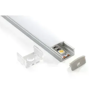 Perfil de LED Soprepor Alumínio Branca 17x14 2 metros Imagem