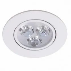 Spot Led Embutir 3W Redondo Branco Imagem