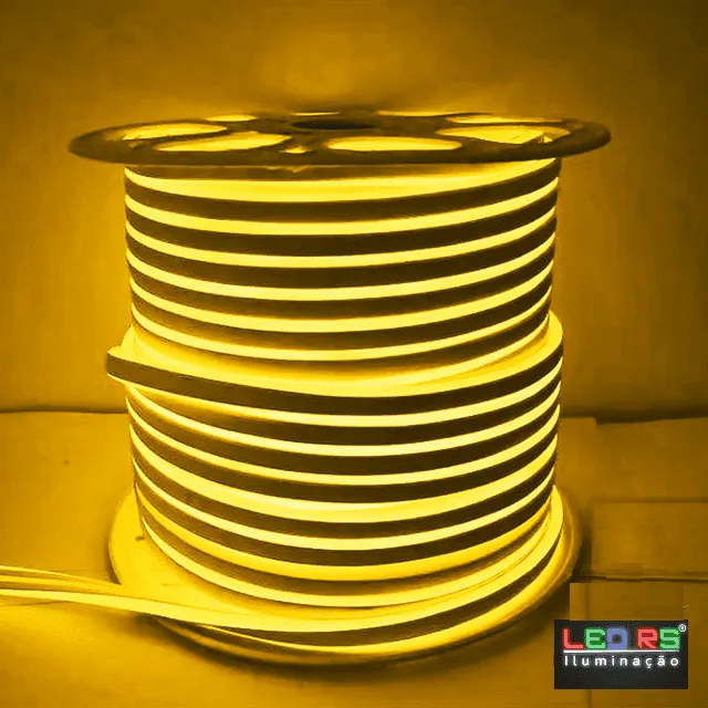 Mangueira Led Neon Flex  50 metros AMARELO Imagem