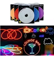 Mangueira Fita LED Neon BRANCA QUENTE 3000K 12v rolo 5 metros COM FONTE - Foto 3