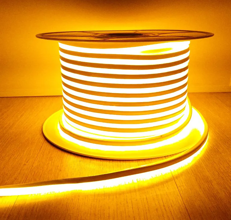 Mangueira Led Neon Flex  50 metros BRANCA QUENTE 3000K Imagem