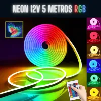 Mangueira Fita Neon Rgb Digital 5m 12v+controlador  - Foto 3