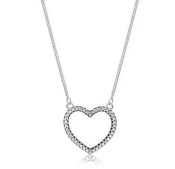 Colar de prata 925 Coração Love  - 230049 - Foto 2