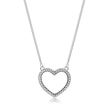 Colar de prata 925 Coração Love  - 230049 Imagem