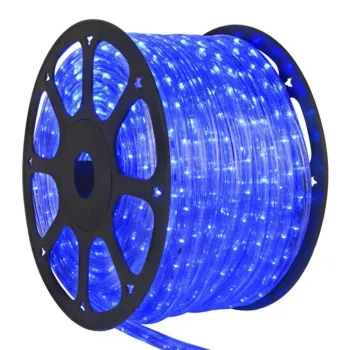 Mangueira LED Redonda Vermelho Rolo 100mts 127V