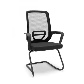 Kit com 2 Unidades Cadeira Aproximação Adrix Estrutura Sky Cor Preta - Foto 2