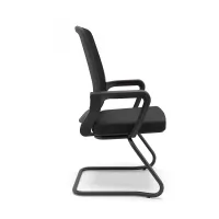 Kit com 2 Unidades Cadeira Aproximação Adrix Estrutura Sky Cor Preta - Foto 3