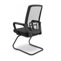 Kit com 2 Unidades Cadeira Aproximação Adrix Estrutura Sky Cor Preta - Foto 4