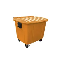 Contentor Plástico Gruplast  700 Litros  Marrom