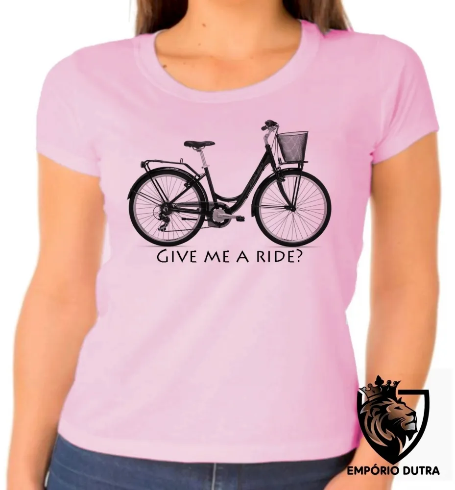Baby look blusa Feminina Bike bicicleta ciclista
