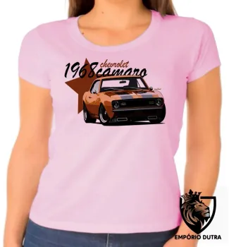 Baby look blusa Feminina Camaro chevrolet GM v8 muscle car