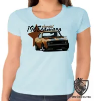 Baby look blusa Feminina Camaro chevrolet GM v8 muscle car - Foto 6