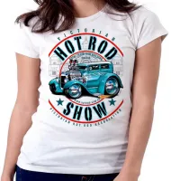 Baby look blusa Feminina Carro antigo hot rod v8 muscle - Foto 3