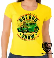 Baby look blusa Feminina Carro antigo hot rod v8 muscle - Foto 5