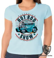 Baby look blusa Feminina Carro antigo hot rod v8 muscle - Foto 6