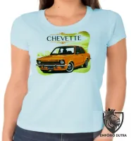 Baby look blusa Feminina Chevette Brasil carro antigo - Foto 2