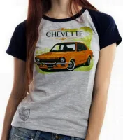Baby look blusa Feminina Chevette Brasil carro antigo - Foto 4