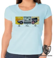 Baby look blusa Feminina DeLorean em quadros - Foto 3