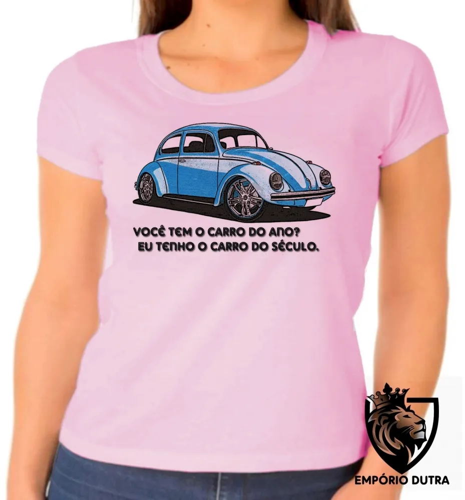 Baby look blusa Feminina Fusca carro do século