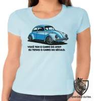 Baby look blusa Feminina Fusca carro do século - Foto 2