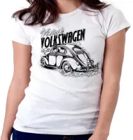 Baby look blusa Feminina Fusca carro volkswagen vintage - Foto 3