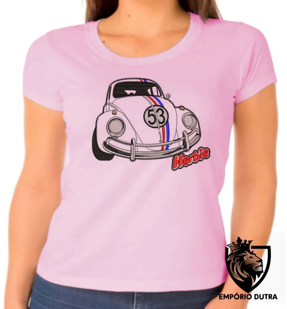 Baby look blusa Feminina Herbie fusca