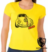 Baby look blusa Feminina Herbie fusca - Foto 4