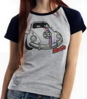 Baby look blusa Feminina Herbie fusca - Foto 6