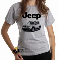 Baby look blusa Feminina jeep renegade melhor carro off road Brasil - Foto 4