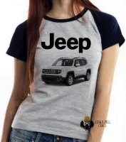 Baby look blusa Feminina jeep renegade melhor carro off road Brasil - Foto 5