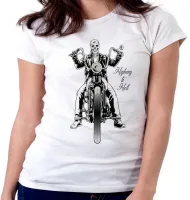 Baby look blusa Feminina Moto Highway to hell harley davidson - Foto 6