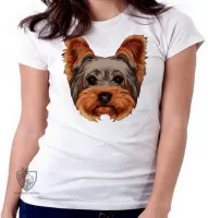 Baby look blusa feminina cachorro cão dog Yorkshire carinha york - Foto 5