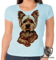 Baby look blusa feminina cachorro cão dog Yorkshire fofo raça - Foto 2