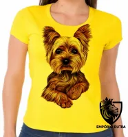 Baby look blusa feminina cachorro cão dog Yorkshire fofo raça - Foto 3