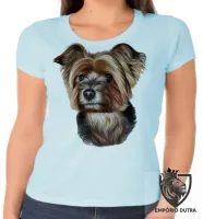 Baby look blusa feminina cachorro cão dog Yorkshire terrier raça - Foto 2
