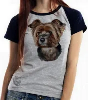 Baby look blusa feminina cachorro cão dog Yorkshire terrier raça - Foto 4