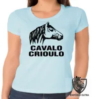 Baby look blusa feminina cavalo Crioulo rio grande do sul RS - Foto 2