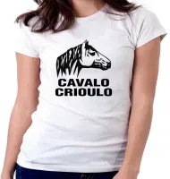 Baby look blusa feminina cavalo Crioulo rio grande do sul RS - Foto 5