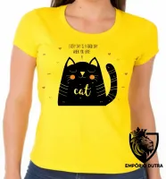 Baby look blusa feminina Every day is a good gato cat - Foto 3