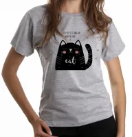Baby look blusa feminina Every day is a good gato cat - Foto 6